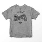 JL Basic Illustration for a Ducati Superbike 888 Motorbike fan T-shirt