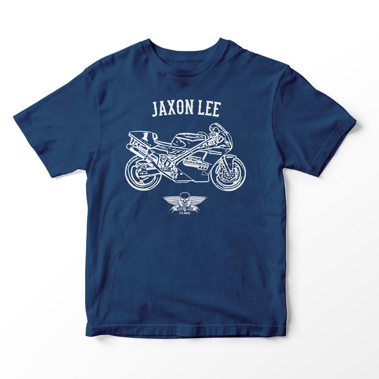 JL Basic Illustration for a Ducati Superbike 888 Motorbike fan T-shirt