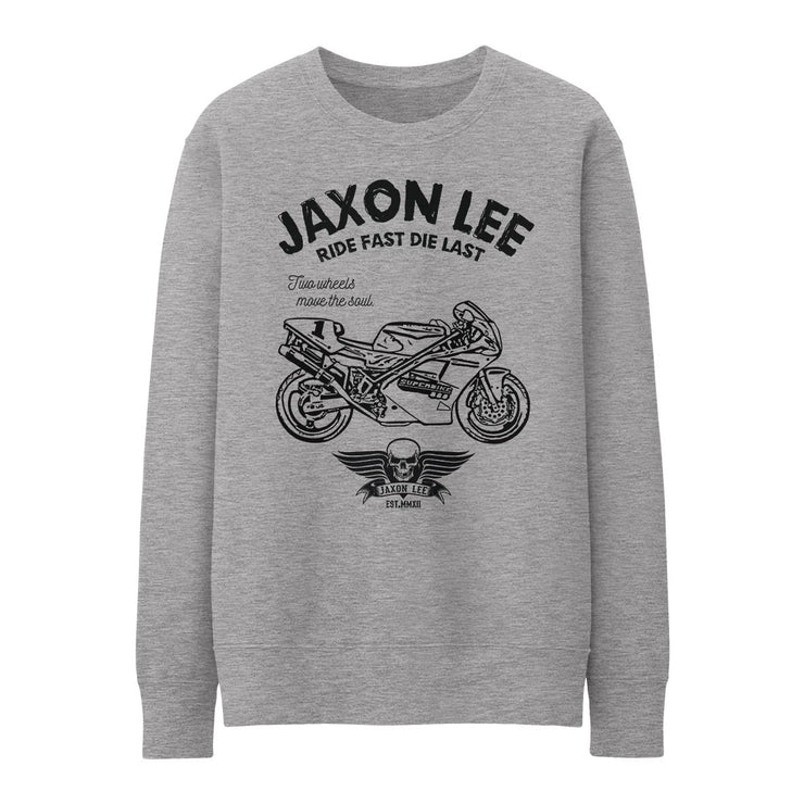 JL Ride Illustration for a Ducati Superbike 888 Motorbike fan Jumper