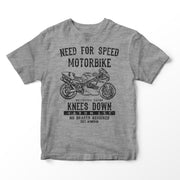 JL Speed Illustration for a Ducati Superbike 888 Motorbike fan T-shirt