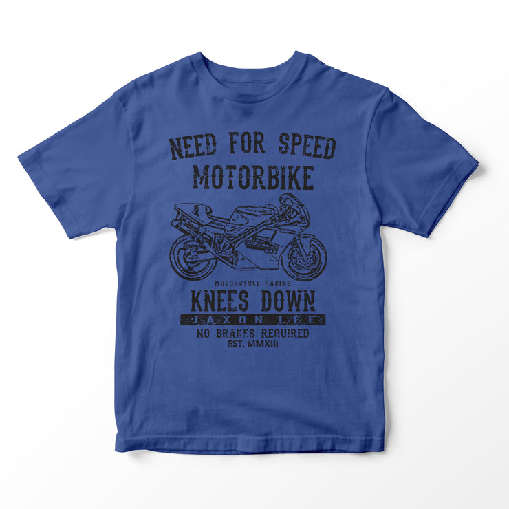 JL Speed Illustration for a Ducati Superbike 888 Motorbike fan T-shirt