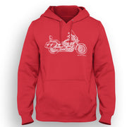 JL Illustration For A Triumph America 2015 Motorbike Fan Hoodie