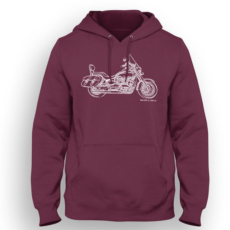 JL Illustration For A Triumph America 2015 Motorbike Fan Hoodie