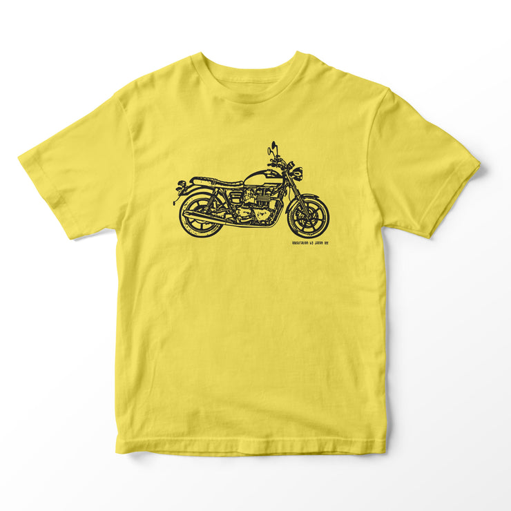 JL Illustration For A Triumph Bonneville Newchurch Motorbike Fan T-shirt