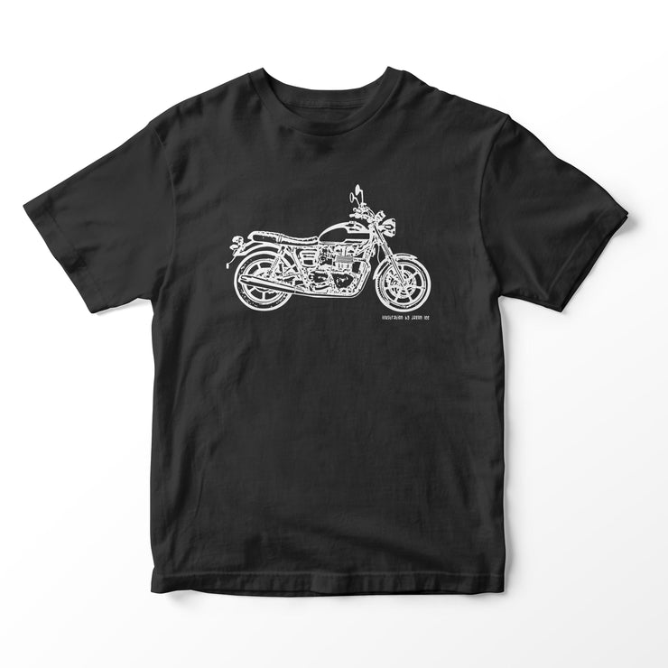 JL Illustration For A Triumph Bonneville Newchurch Motorbike Fan T-shirt