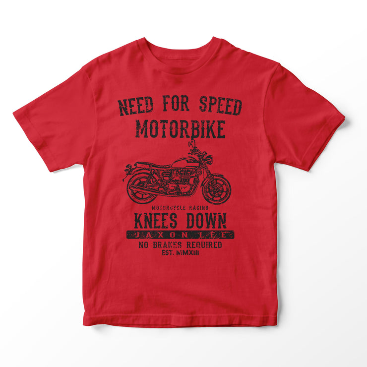 JL Speed Illustration for a Triumph Bonneville Newchurch Motorbike fan T-shirt