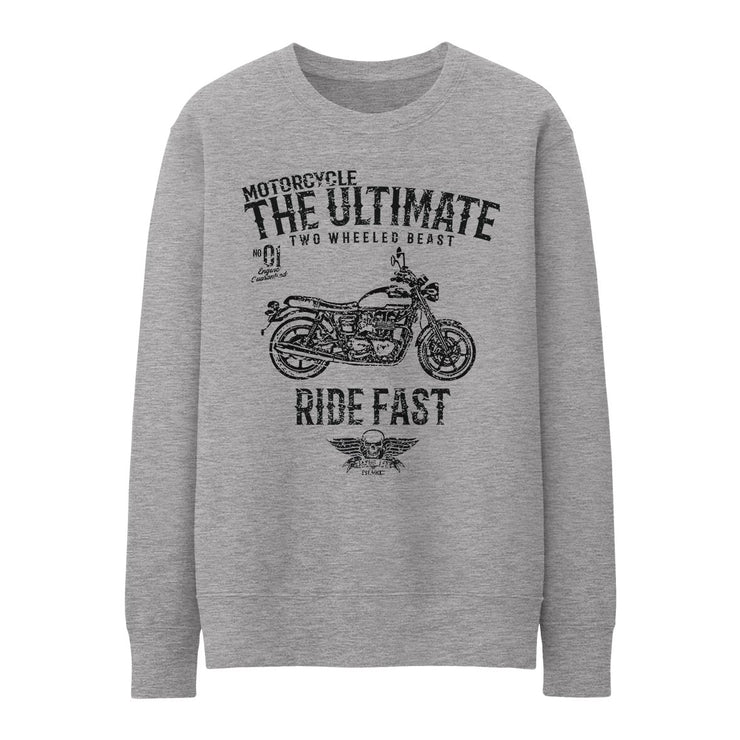 JL Ultimate Illustration for a Triumph Bonneville Newchurch Motorbike fan Jumper