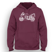 JL Illustration For A Triumph Sprint ST 1050 Motorbike Fan Hoodie