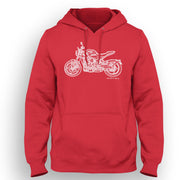 JL Illustration For A Triumph Trident 660 Motorbike Fan Hoodie