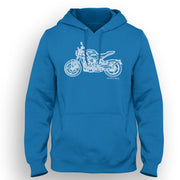 JL Illustration For A Triumph Trident 660 Motorbike Fan Hoodie