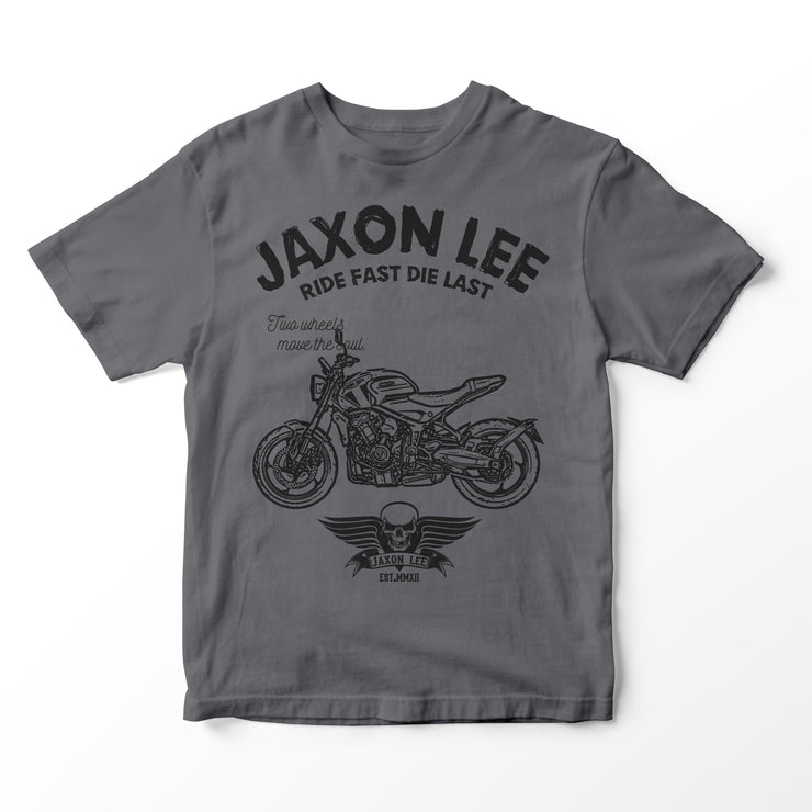 JL Ride Illustration for a Triumph Trident 660 Motorbike fan T-shirt