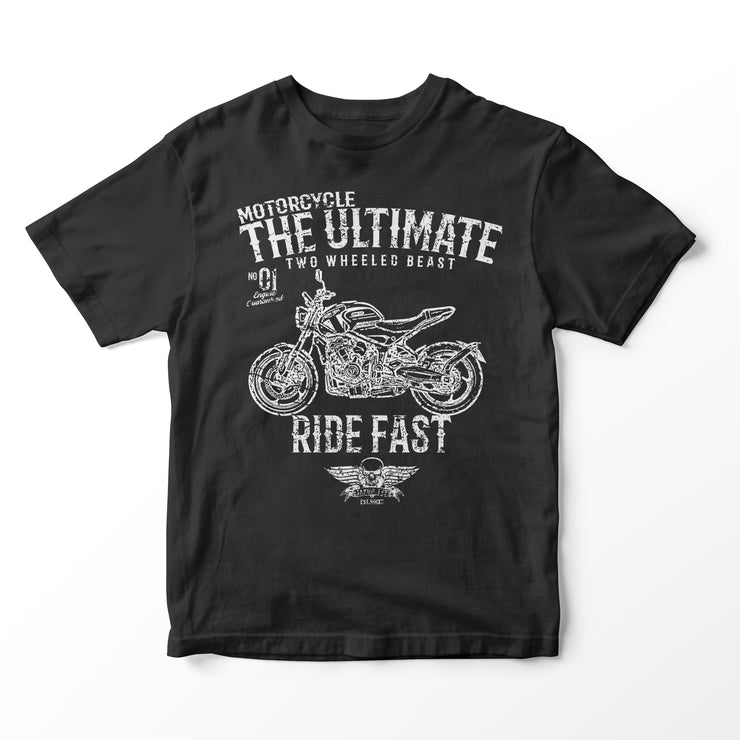 JL Ultimate Illustration for a Triumph Trident 660 Motorbike fan T-shirt