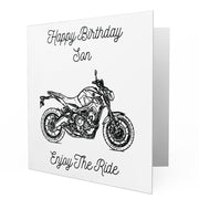 Jaxon Lee - Birthday Card for a Yamaha MT09 Motorbike fan